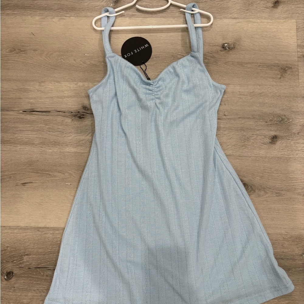 Women’s White Fox Boutique Light Blue Mini Dress NWT